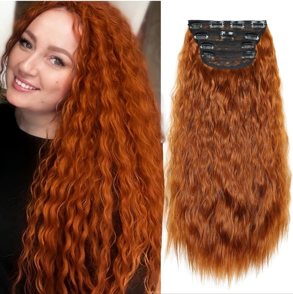 Copper clip in hair extensions 20